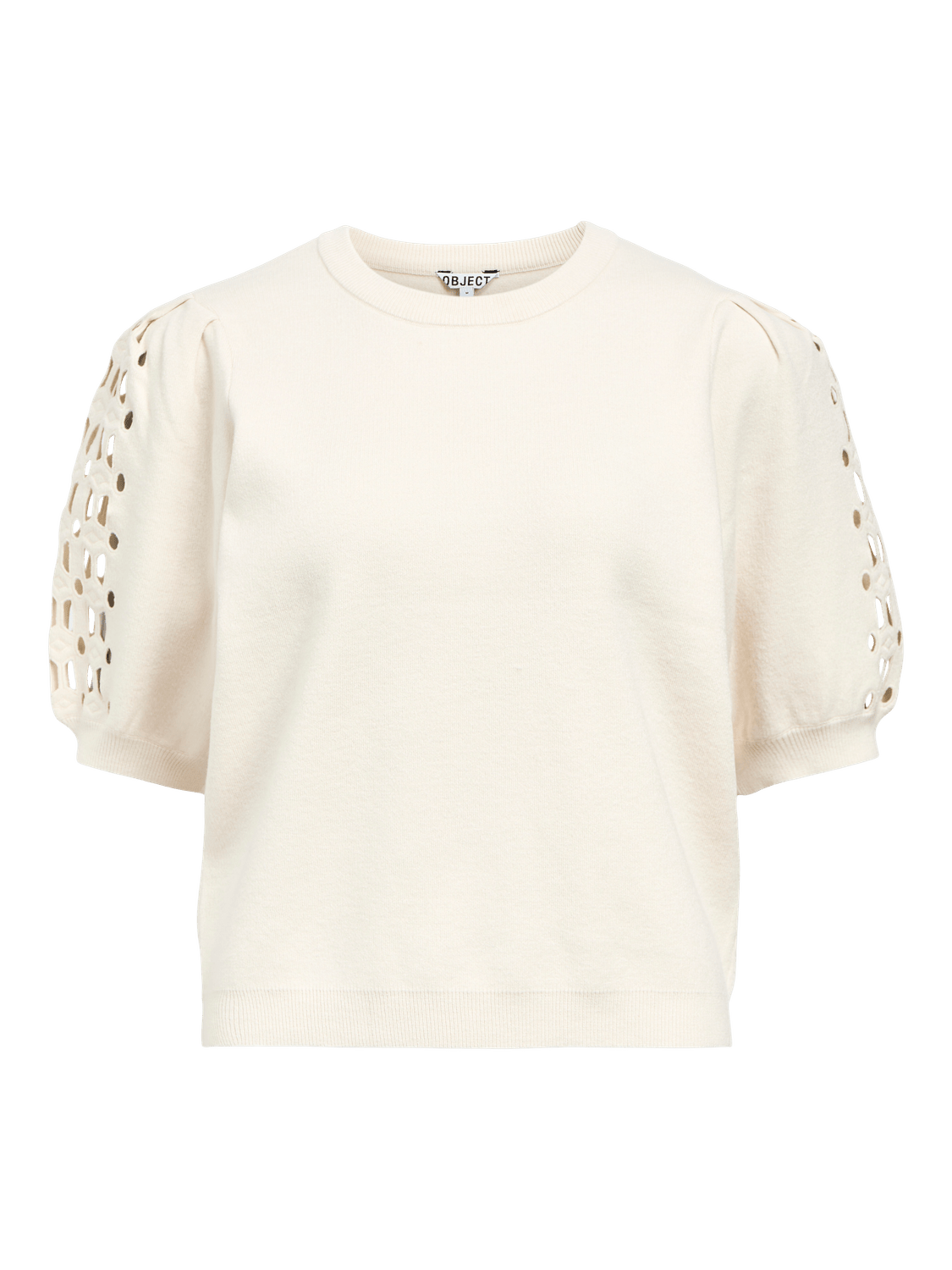 OBJYUKI Pullover - White Sand - VERO MODA & VILA Bergvik